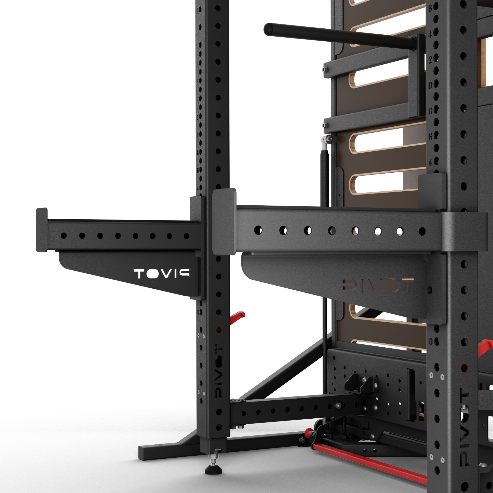 Safety Squat Rack Spotter Arms PIVOT Home Multi Gym Equipment