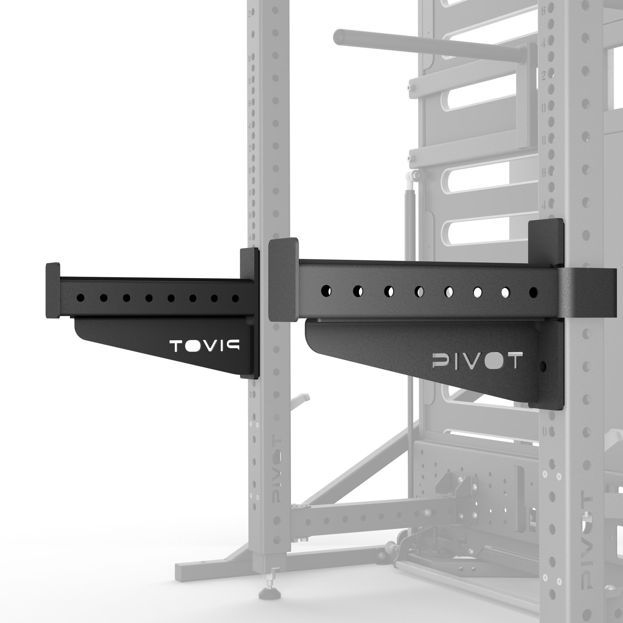 Safety Squat Rack Spotter Arms PIVOT Home Multi Gym Equipment